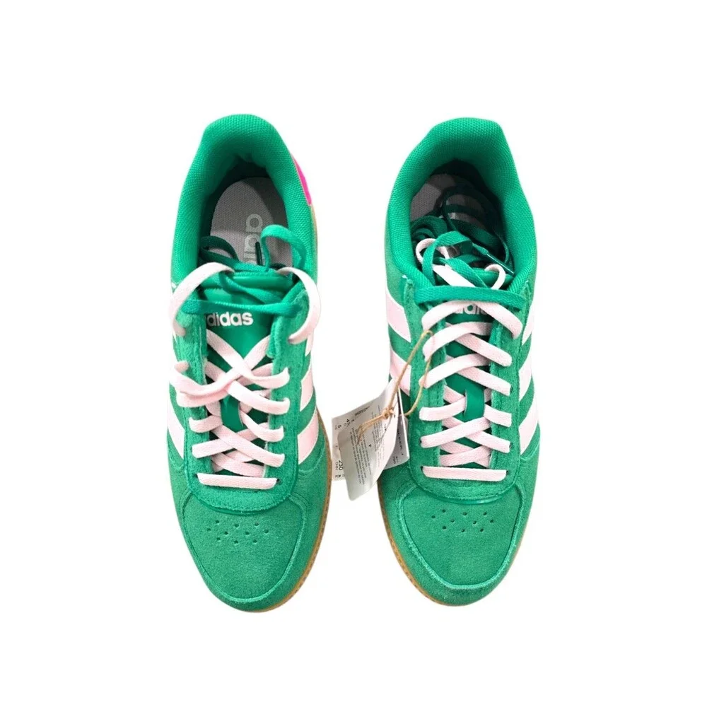 Adidas Breaknet Sleek J Green/Rose/Lucid Pink JR2131 Sz 5 Big Kid NWT
